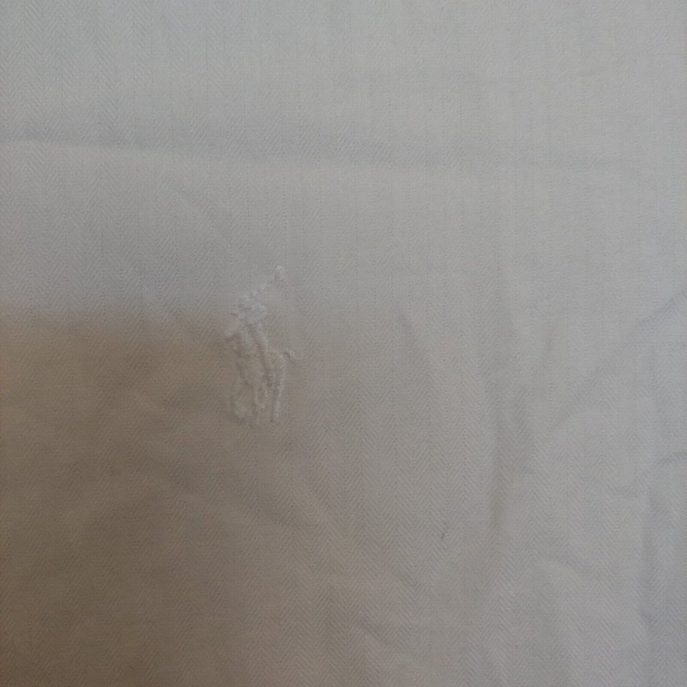 Lauren Ralph Lauren blue label white Yardmouth button shirt size 151/2 32/33 - Picture 10 of 12